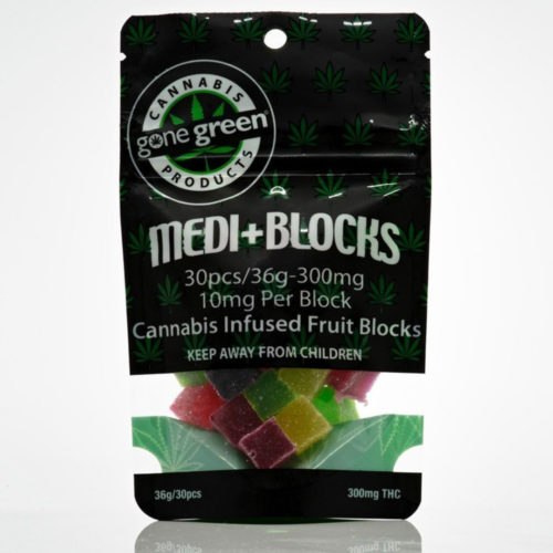 Medi Blocks 300mg THC | Gone Green Cannabis | Crystal Cloud 9