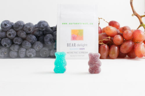 Blueberry Grape Bear Delights 150mg THC | Aura Extract | Crystal Cloud 9