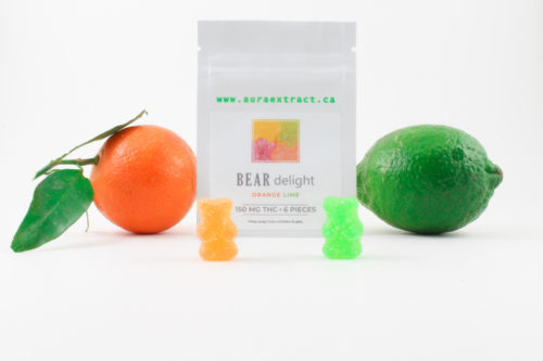 Orange Lime Bear Delights 150mg THC | Aura Extract | Crystal Cloud 9