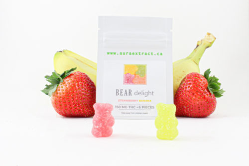 Strawberry Banana Bear Delights 150mg THC | Aura Extract | Crystal Cloud 9