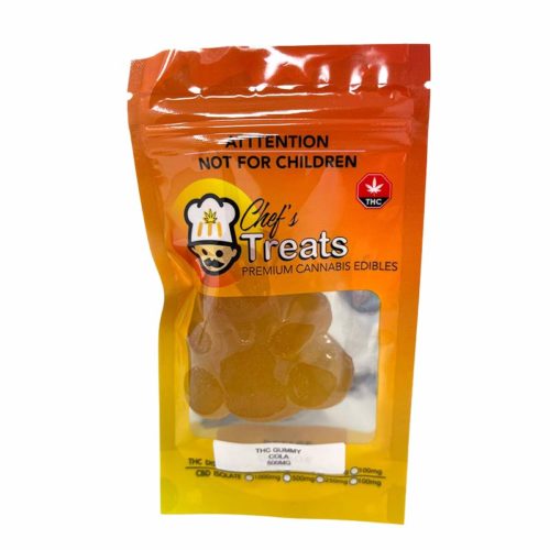 Buy Cola flavoured THC gummy bears online in Canada with free shipping.
