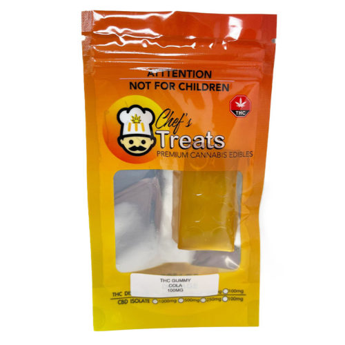 Buy Cola gummy bears and other soda drink flavoured Chef's Treat THC edibles online.