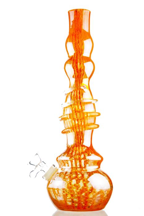 Twisted Sisters - 12" Wavy Colored Glass Bong