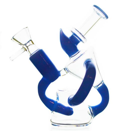 Direct Inject Blue Recycler Dab Rig