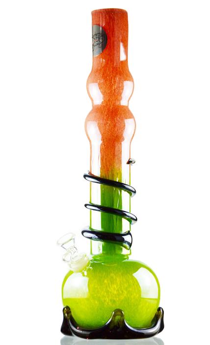 Twisted Sisters - 16" Two Tone Colored Beaker Bong