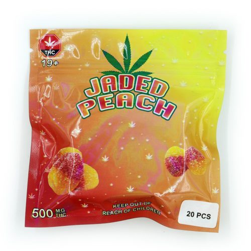 THC Jaded Peach Gummies | Shop Edibles Canada | Crystal Cloud 9