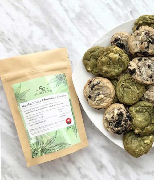 Buy matcha flavoured thc infused cookies online in Canada.