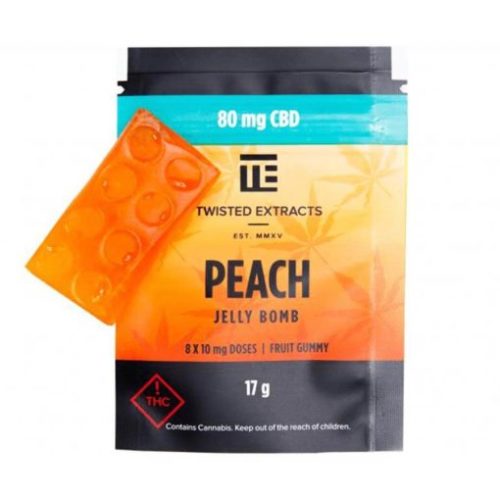 Twisted Extracts CBD Peach Jelly Bomb