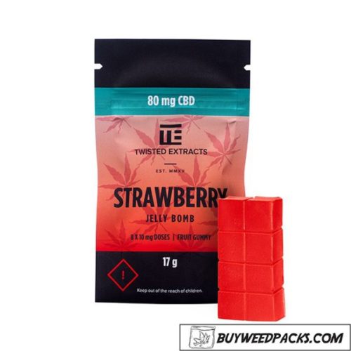 Twisted Extracts CBD Strawberry Jelly Bomb